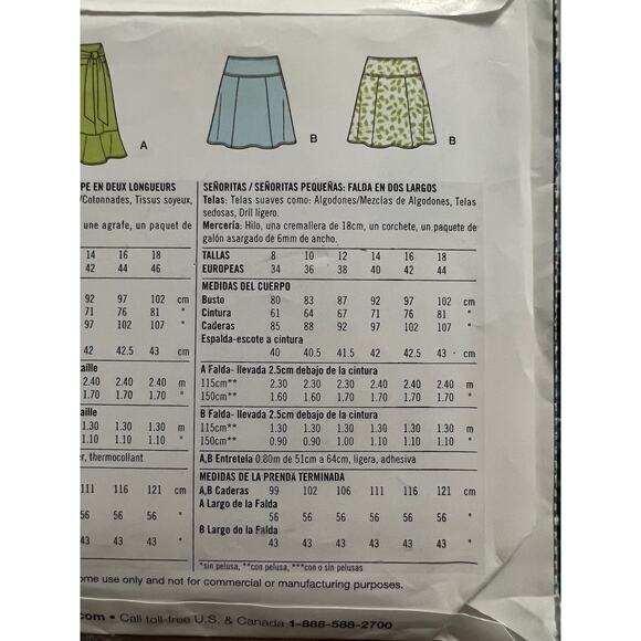 Simplicity Sewing pattern 2410 skirt midi A line size 8-18 - Picture 5 of 5